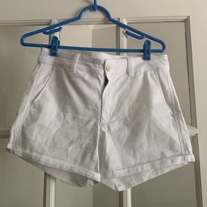 Worn Once- Size 8 American Eagle (super stretch) low rise white Shorts.